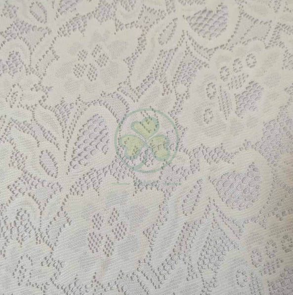 Luxury Fancy Banquet Lace Embroidery Fabric Table Cloth  SL-F2025LFTC