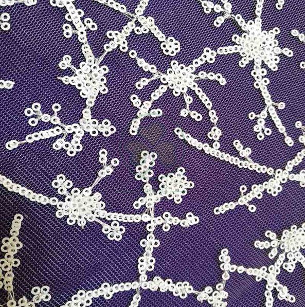 Luxury Fancy Banquet Lace Embroidery Fabric Table Cloth  SL-F2025LFTC