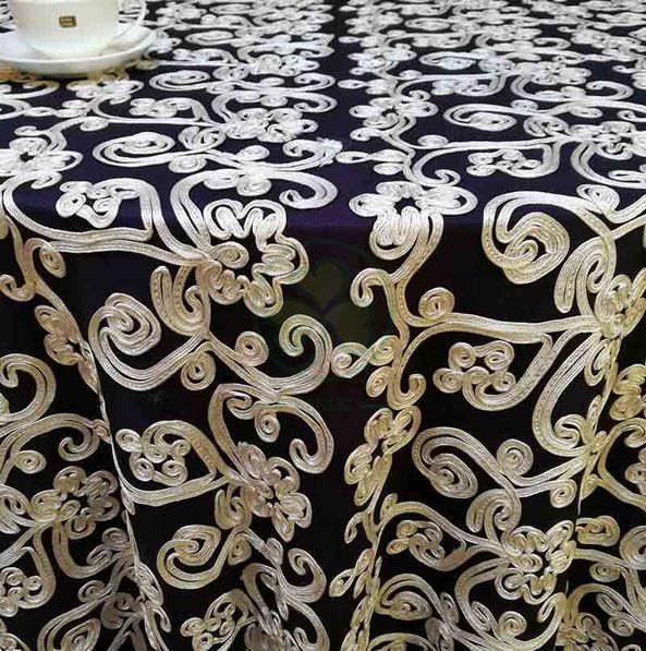 Glitter Sequin Sparkly Bling Fancy Tablecloth Wedding Baby Shower Ceremony Xmas Dining Table Decoration SL-F2027SFTC