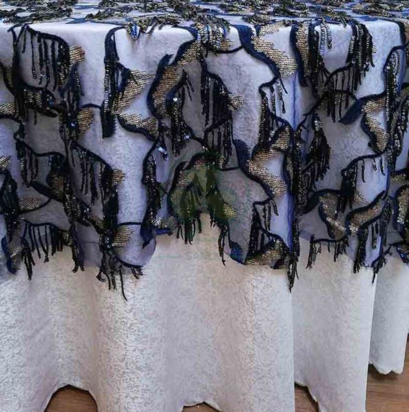 Bespoke Special Wedding Fancy Table Cloth for Events Decorations SL-F2029WFTC