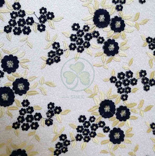 High Quanlity Fancy Table Cover with Embroidered Flowers SL-2030FTCF