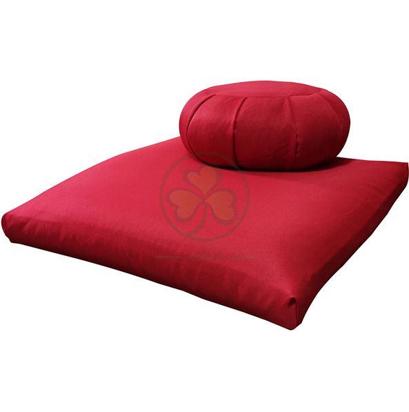 Popular Buckwheat Zafu and Zabuton Meditation Cushion Set Red SL-F2035ZZMC