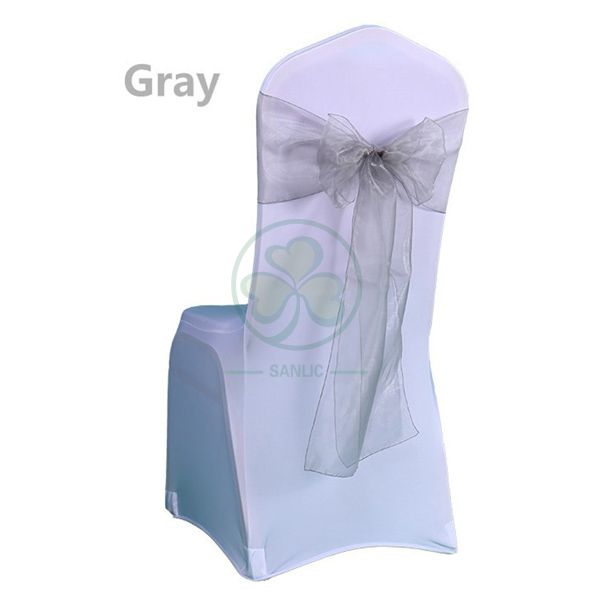 Romantic Fushcia Wedding Organza Chair Sashes SL-F2042WOCS