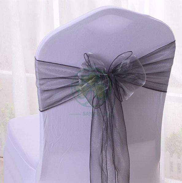 Romantic Fushcia Wedding Organza Chair Sashes SL-F2042WOCS