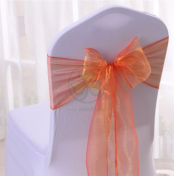 Romantic Fushcia Wedding Organza Chair Sashes SL-F2042WOCS