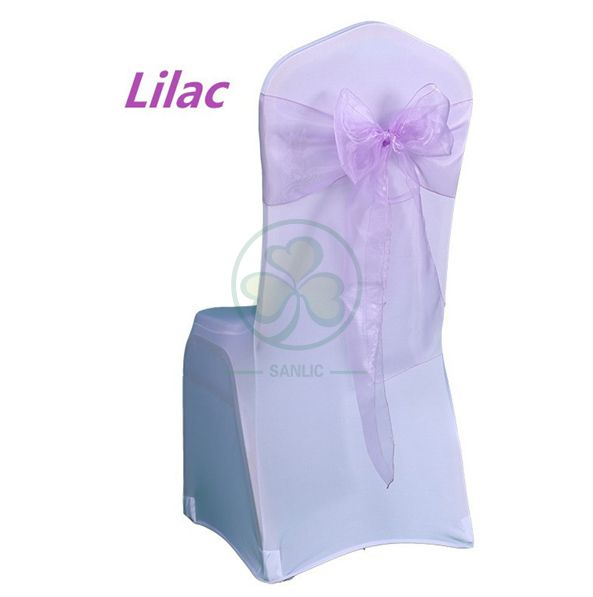 Romantic Fushcia Wedding Organza Chair Sashes SL-F2042WOCS