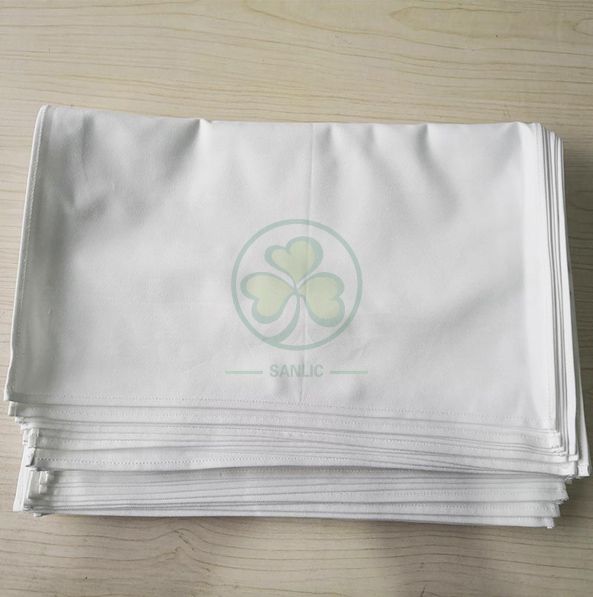 Wholesale Soft Premium Quality Cotton Dinner Napkins White Cloth Napkins Durable Hotel Quality Pre-washed  SL-F2054QCCN