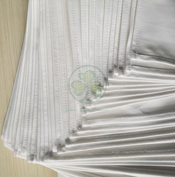 Wholesale Soft Premium Quality Cotton Dinner Napkins White Cloth Napkins Durable Hotel Quality Pre-washed  SL-F2054QCCN