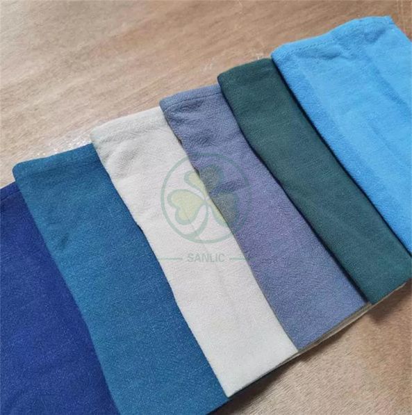 Wholesale Soft Premium Quality Cotton Dinner Napkins White Cloth Napkins Durable Hotel Quality Pre-washed  SL-F2054QCCN