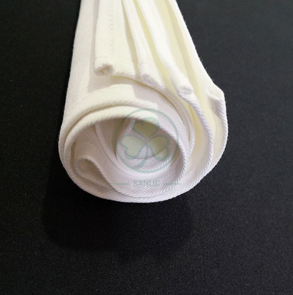 Wholesale Soft Premium Quality Cotton Dinner Napkins White Cloth Napkins Durable Hotel Quality Pre-washed  SL-F2054QCCN