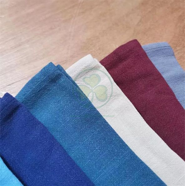 High Quality Linen Dinner Napkins Rustic Soft and Durable Cloth Washable and Reusable  SL-F2056QCCN