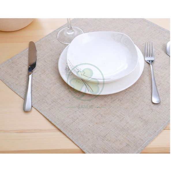 High Quality Linen Dinner Napkins Rustic Soft and Durable Cloth Washable and Reusable  SL-F2056QCCN