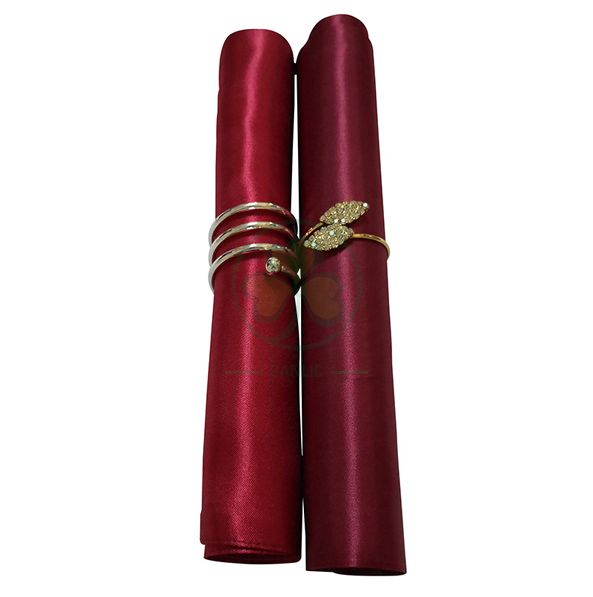 Factory Wholesale Decorative Napkin Ring for Family Dinners, Holidays, Weddings, Indoor or Outdoor Parties or Everyday Use SL-M2059MDNR