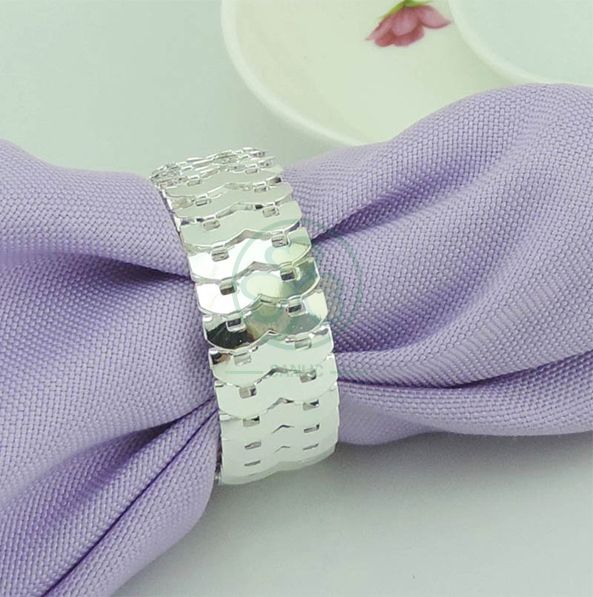 Factory Wholesale Decorative Napkin Ring for Family Dinners, Holidays, Weddings, Indoor or Outdoor Parties or Everyday Use SL-M2059MDNR