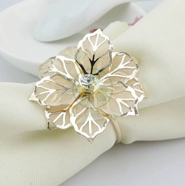 Factory Wholesale Decorative Napkin Ring for Family Dinners, Holidays, Weddings, Indoor or Outdoor Parties or Everyday Use SL-M2059MDNR