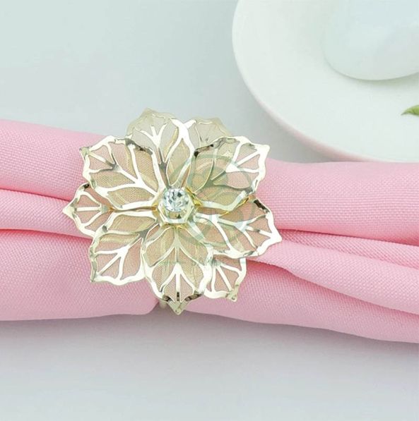 Factory Wholesale Decorative Napkin Ring for Family Dinners, Holidays, Weddings, Indoor or Outdoor Parties or Everyday Use SL-M2059MDNR