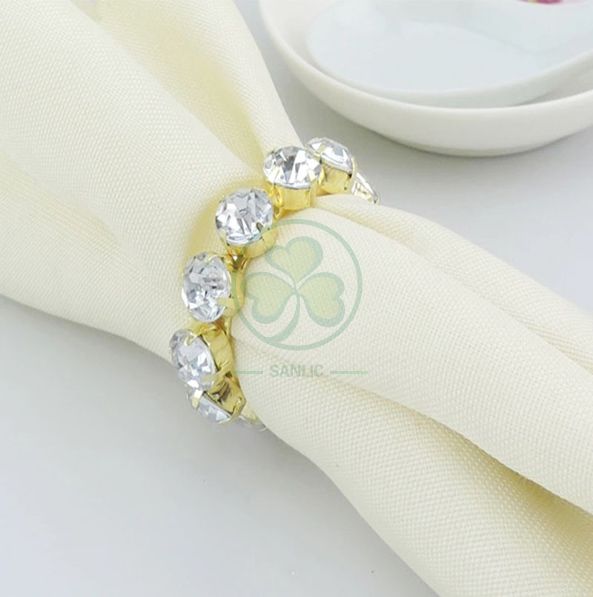 Factory Wholesale Decorative Napkin Ring for Family Dinners, Holidays, Weddings, Indoor or Outdoor Parties or Everyday Use SL-M2059MDNR