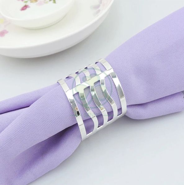 Factory Wholesale Decorative Napkin Ring for Family Dinners, Holidays, Weddings, Indoor or Outdoor Parties or Everyday Use SL-M2059MDNR