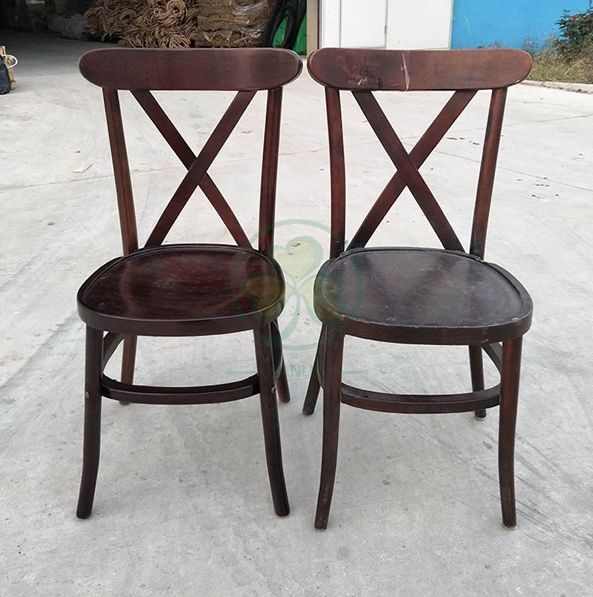 Wholesale Wooden Tuscan Dining Chairs Tuscan Crossback Chairs SL-W1833WTDC