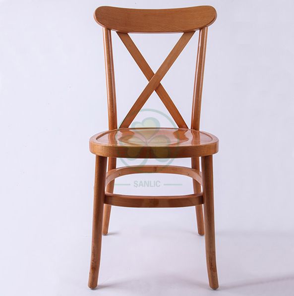 Popular Wooden Tuscan Crossback Dining Chairs for Weddings Parties and Various Events SL-W1834WTCB