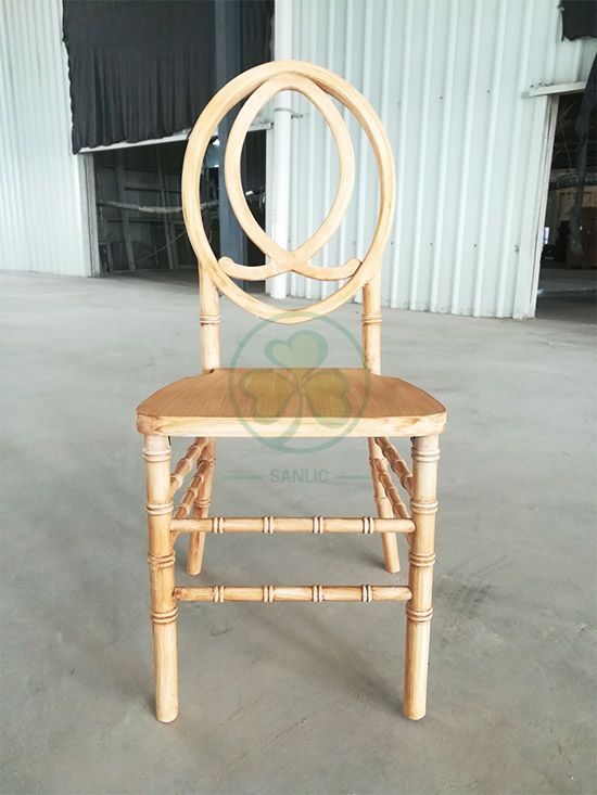 Wholesale Stackable Wooden Phoenix Chair with Fish-Shaped Back SL-W1845WPFB