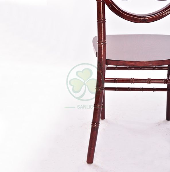 Mahogany Wooden Phoenix Chanel Back Chair for Weddings and Parties SL-W1852MWPC