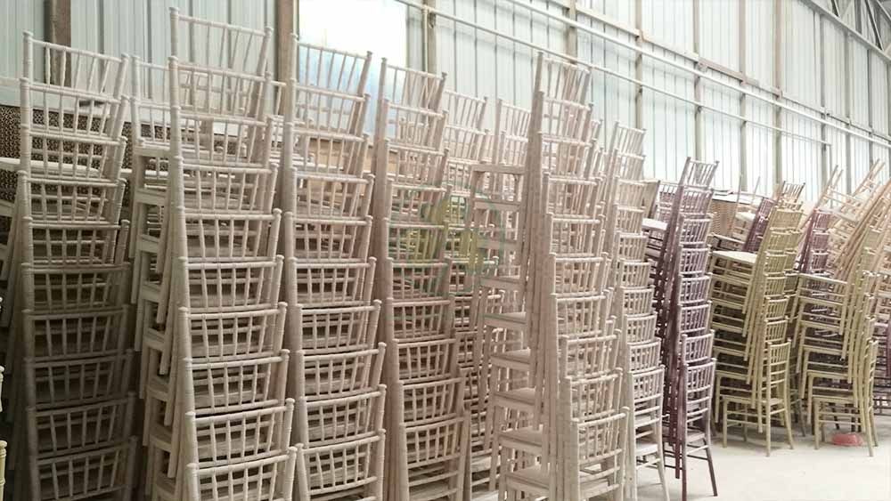 Bespoke High Quality Limewash Wooden Chiavari Chair for Event and Wedding Planner US Style SL-W1859BWCC