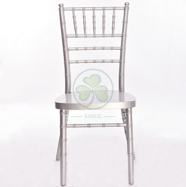 Factory Wholesale Silver Wooden Tiffany Chair UK Style for Event Rentals or Wedding Planner SL-W1864KSWC