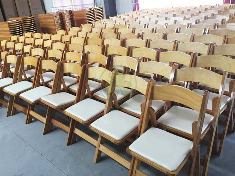 Factory Wholesale Wooden Folding Chair for Various Indoor of Outdoor Ceremonies SL-W1868WWFC