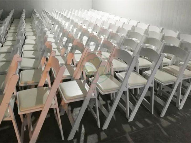 High Quality Wholesale White Foldable Wooden Chairs for Outdoor or Indoor Weddings Parties and Any Events SL-W1870WWFC