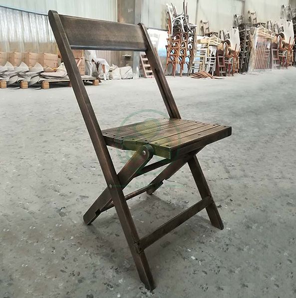 1942 Antique Wooden Folding Chair Beechwood Vintage Folding Chairs for Weddings Graduations or Funerals SL-W1878AVFC