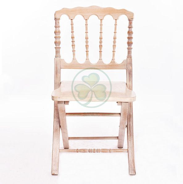 Factory Price Wooden Foldable Napoleon Chair for Event and Wedding Planner SL-W1882WFNC