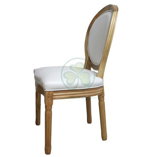 Most Popular French Style Wooden Louis Dining Chair with Fabric Seat and Back for Hotels Resturants and Indoor or Outdoor Weddings Events SL-W1895WLCF