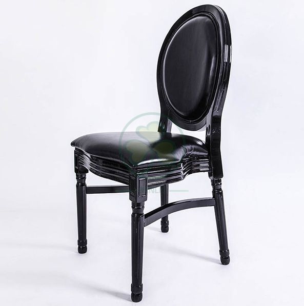 Most Popular French Style Wooden Louis Dining Chair with Fabric Seat and Back for Hotels Resturants and Indoor or Outdoor Weddings Events SL-W1895WLCF