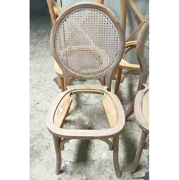 Most Popular French Style Wooden Louis Dining Chair with Fabric Seat and Back for Hotels Resturants and Indoor or Outdoor Weddings Events SL-W1895WLCF