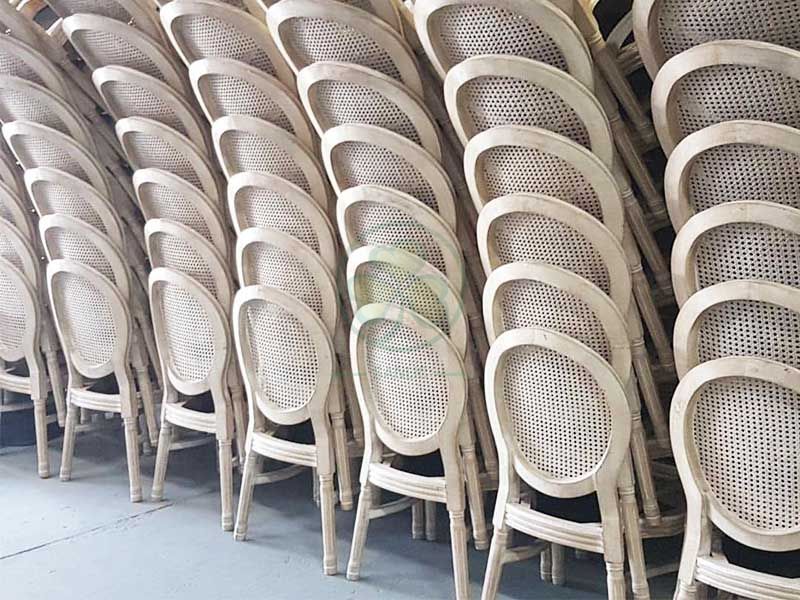 Hot Sale Linen Fabric French Wooden Louis Dining Chair for Hotels Halls Cafes or Indoor and Outdoor Parties Events SL-W1896LWLC