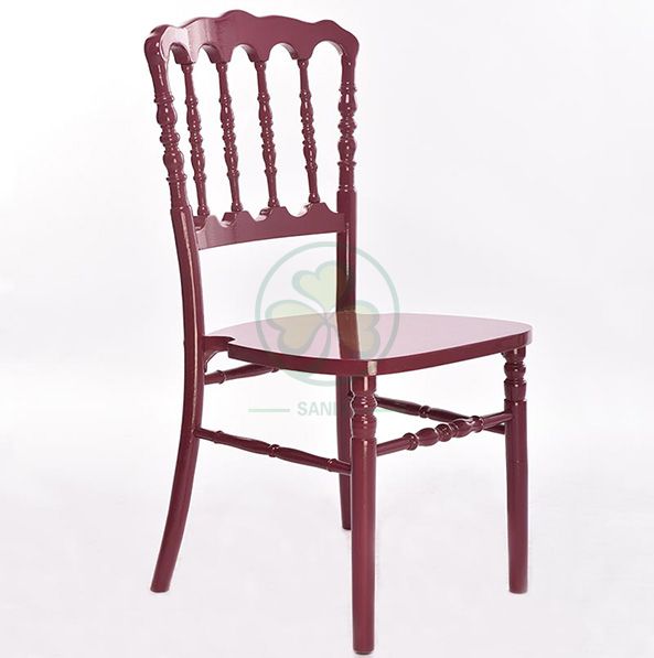 Hot Sale Banquet Wooden Napoleon Dining Chair for Outdoor or Indoor Events SL-W1902HBNC