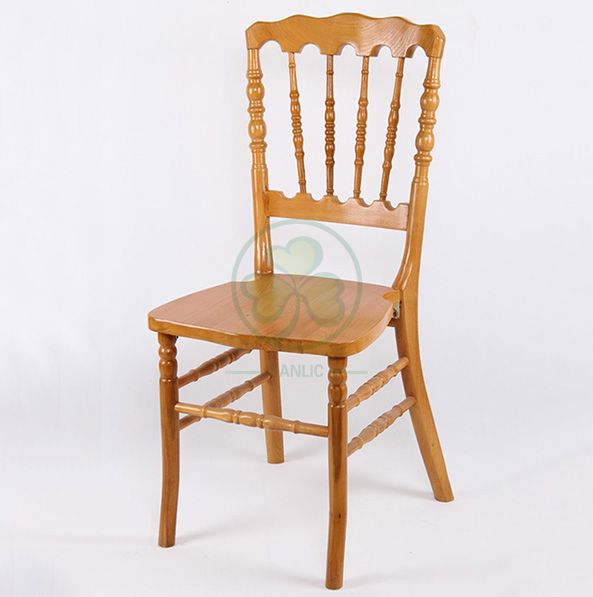 Deluxe Style Wooden Napoleon Dining Chair for Social Events and Outdoor or Indoor Parties and Banqets SL-W1907DWNC