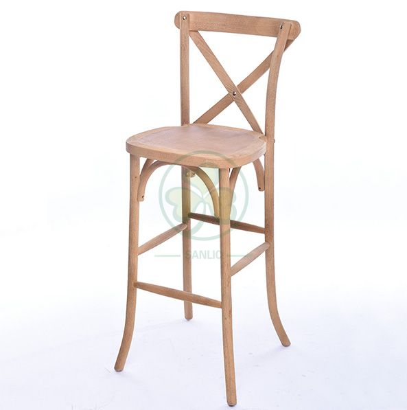 Factory Wholesale Wooden Crossback Barstools for Various Outdoor Events  SL-W1914WCBB