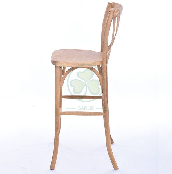 Factory Wholesale Wooden Crossback Barstools for Various Outdoor Events  SL-W1914WCBB