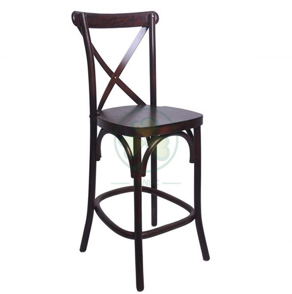 Factory Wholesale Wooden Crossback Barstools for Various Outdoor Events  SL-W1914WCBB