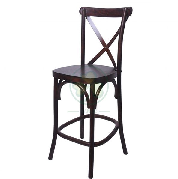 Factory Wholesale Wooden Crossback Barstools for Various Outdoor Events  SL-W1914WCBB