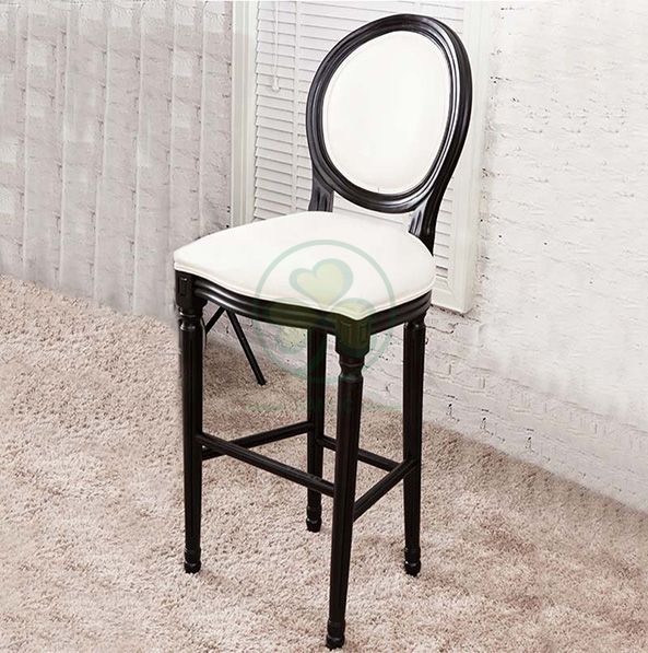 Wholesale Upholstered Wooden Louis Bar Stools SL-W1925WLBS