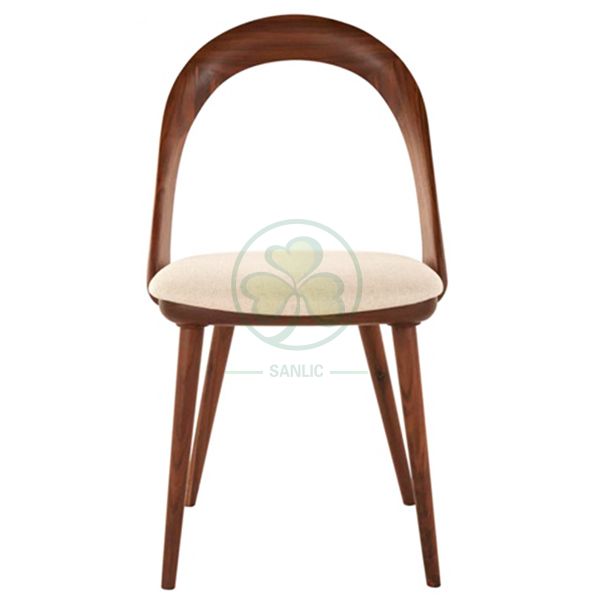 Wholesale Resturant Coffee Shop Wooden Dining Chair Armless Wooden Rest Chair for Cafe and Resturant SL-W1928CWDC