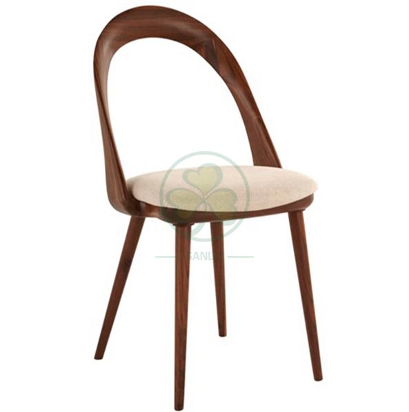 Wholesale Resturant Coffee Shop Wooden Dining Chair Armless Wooden Rest Chair for Cafe and Resturant SL-W1928CWDC