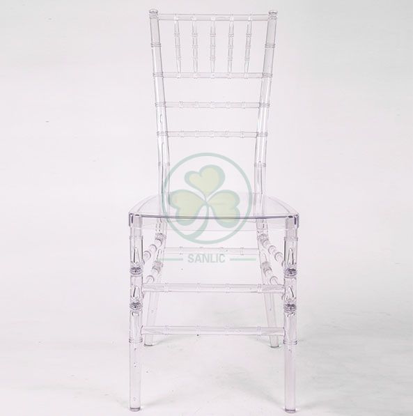 Modern Transparent Polycarbonate Resin Chiavari Chair for Indoor or Outdoor Events and Weddings SL-R1954TRCC