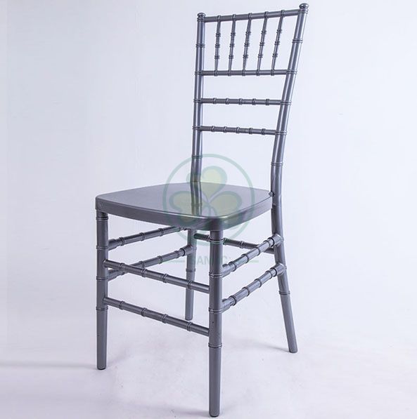 Factory Wholesale Polycarbonate Resin Chiavari Chair Silver for Banquets Hotels and Catering Services SL-R1960PRCC