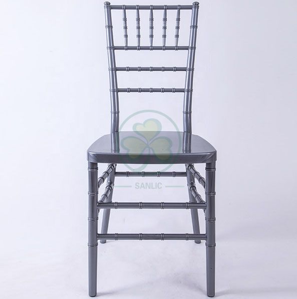 Factory Wholesale Polycarbonate Resin Chiavari Chair Silver for Banquets Hotels and Catering Services SL-R1960PRCC