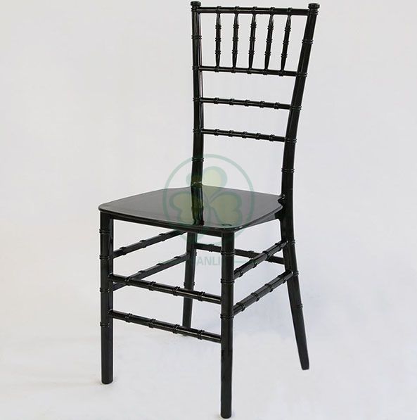 Stackable Black Monoblock Plastic Tiffany Chair for Various Occasions SL-R1983BPTC