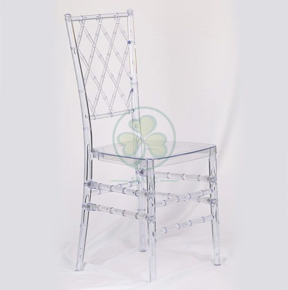 Wholesale Crystal Resin Diamond Chiavari Chair for Indoor and Outdoor Weddings and Events SL-R1993RDCC